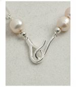 Luminous Flow: Freshwater Pearl & Sterling Silver Long Station Necklace