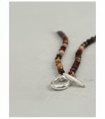 Grounded Radiance: Natural Yolk Stone & Freshwater Pearl Healing Necklace