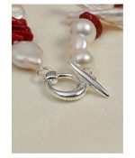 Oceanic Vitality: Natural Red Sea Bamboo & Multi-Shape Baroque Pearl Healing Necklace