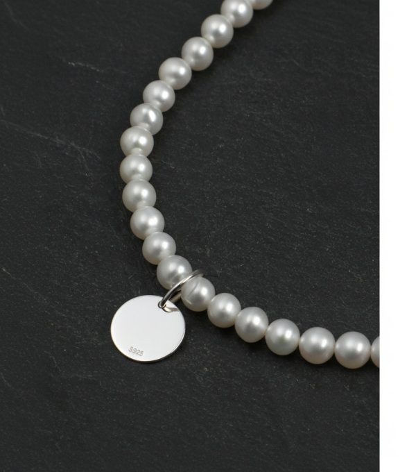 Moonlit Harmony: Natural Seed Pearl & S925 Silver Curved Tube Bracelet