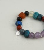 Universal Harmony: Raw Crystal & Multi-Gem "Treasure" Chakra Bracelet