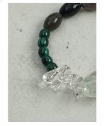 Verdant Awakening: Prasiolite, Malachite & Moss Agate Healing Bracelet