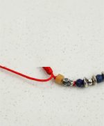 Celestial Truth: Lapis Lazuli, Turquoise & Silver Protective Red String Bracelet