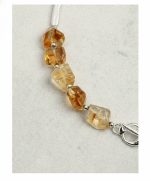 Luminous Prosperity: Brazilian Citrine, Baroque Pearl & Silver Opera Necklace