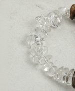 Mountain Stillness: Natural Agarwood, Smoky Quartz & Clear Crystal Zen Bracelet