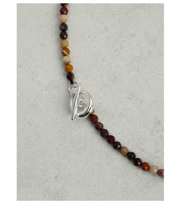 Grounded Radiance: Natural Yolk Stone & Freshwater Pearl Healing Necklace