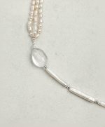 Luminous Prosperity: Brazilian Citrine, Baroque Pearl & Silver Opera Necklace