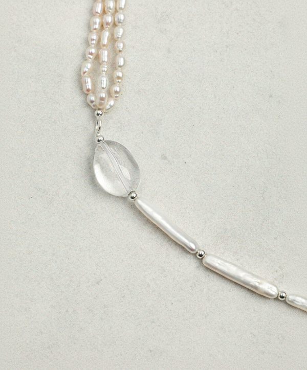 Luminous Prosperity: Brazilian Citrine, Baroque Pearl & Silver Opera Necklace