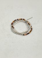 Grounded Intuition: Grey Moonstone, Mookaite Jasper & Freshwater Pearl Wrap Bracelet
