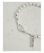 Luminous Purity: 5A Aurora Freshwater Pearl & Sterling Silver Healing Bracelet