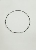 Protective Clarity: Faceted Black Tourmaline, Clear Quartz & Natural Pearl Long Necklace