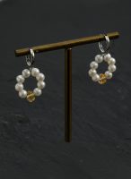 Radiant Prosperity: Natural Citrine & Freshwater Seed Pearl Healing Earrings