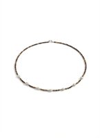 Grounded Radiance: Natural Yolk Stone & Freshwater Pearl Healing Necklace