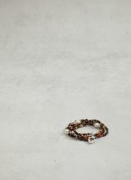 Grounded Radiance: Natural Yolk Stone & Freshwater Pearl Healing Necklace