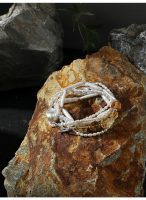 Luminous Prosperity: Brazilian Citrine, Baroque Pearl & Silver Opera Necklace