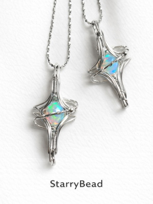 Starrybead 925 Sterling Silver Wire‑Wrapped Opal Healing Necklace | Intuition • Creativity • Emotional Flow