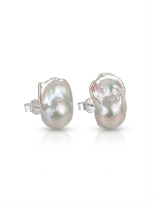 Starrybead Baroque Pearl Stud Earrings - Unapologetic Expression