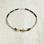 Grounded Radiance: Citrine, Smoky Quartz & Pearl Manifestation Necklace