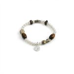 Starrybead Earthly Serenity: Kinam Agarwood, Tiger’s Eye & Seed Pearl Talisman Bracelet