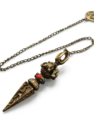 Starrybead Brass Pendulum – Pure Copper Energy Dowsing Tool for Protection & Strength