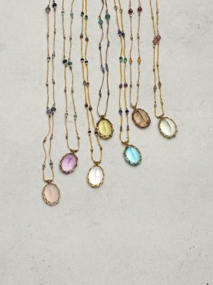 Gem-Grade Amethyst & Multi-Color Gemstone Healing Necklace: Enchanted Vine