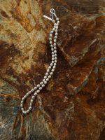 Luminous Purity: Flawless Rice Freshwater Pearl & Sterling Silver Necklace