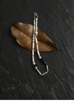 Celestial Wisdom: Lapis Lazuli & Baroque Stick Pearl Healing Necklace