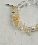 Freshwater Pearl, Citrine & Freeform Quartz Healing Bracelet: Luminous Clarity