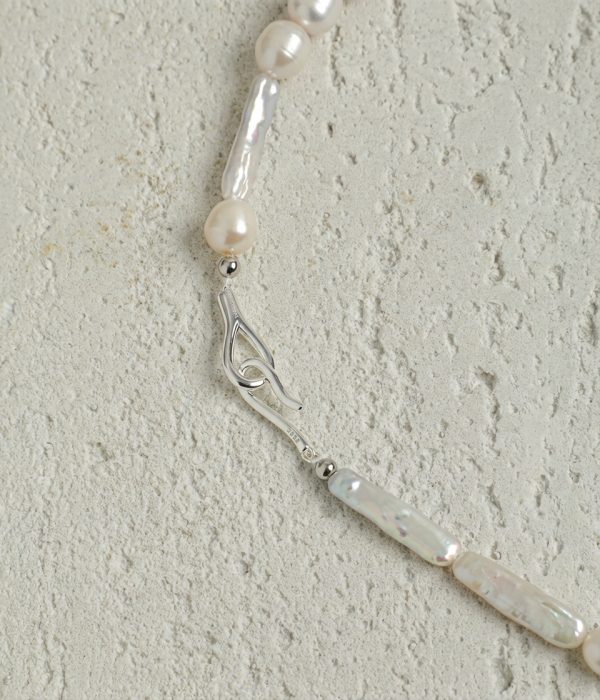 Celestial Wisdom: Lapis Lazuli & Baroque Stick Pearl Healing Necklace