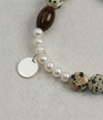 Starrybead Earthly Serenity: Kinam Agarwood, Tiger’s Eye & Seed Pearl Talisman Bracelet