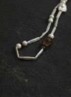 Zen Harmony: Rare Qinan Agarwood & Lustrous Baroque Stick Pearl Necklace