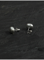 Starrybead Mystic Moon: Natural Grey Baroque Pearl & S925 Silver Healing Studs