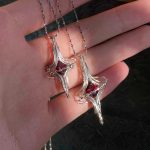 Starrybead 925 Sterling Silver Wire‑Wrapped Garnet Healing Necklace | Grounding • Vitality • Courage