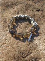 Starrybead Smoky Quartz & Dalmatian Jasper Bracelet - Calm, Structured, Real