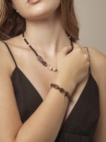 Starrybead Smoky Quartz & Dalmatian Jasper Bracelet - Calm, Structured, Real