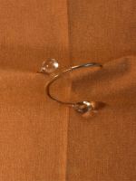 Starrybead Clear Quartz Healing Bracelet | 925 Sterling Silver Energy Cuff Bracelet for Clarity & Balance