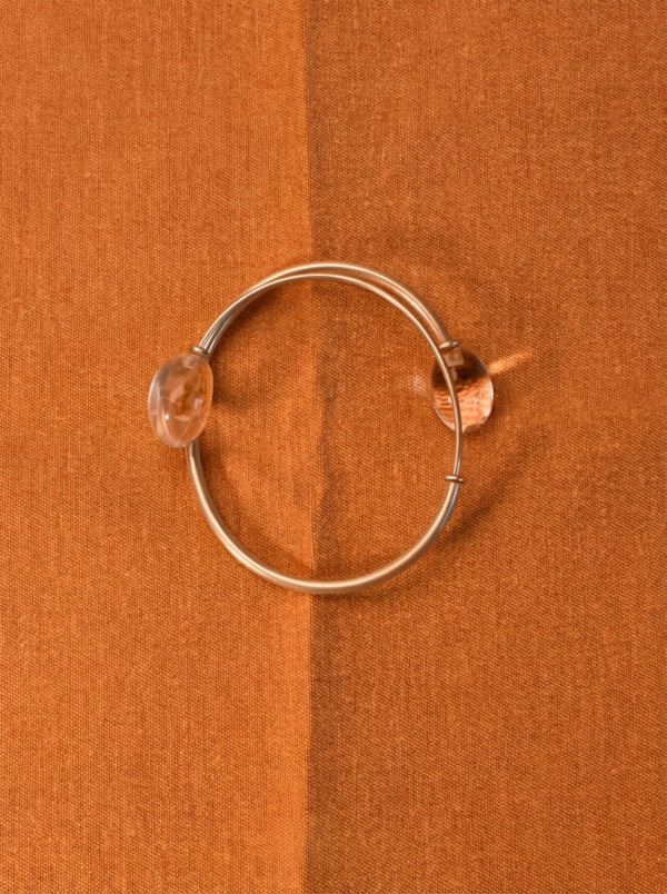 Starrybead Clear Quartz Healing Bracelet | 925 Sterling Silver Energy Cuff Bracelet for Clarity & Balance