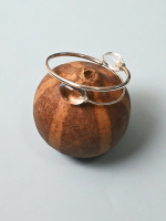 Starrybead Clear Quartz Healing Bracelet | 925 Sterling Silver Energy Cuff Bracelet for Clarity & Balance