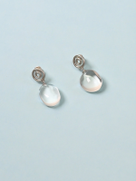 Starrybead Clear Quartz "Inner Light" Spiritual Energy Earrings for Clarity and Protection
