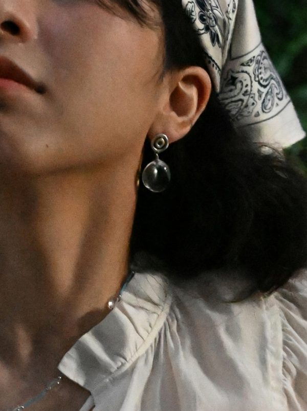 Starrybead Clear Quartz "Inner Light" Spiritual Energy Earrings for Clarity and Protection