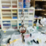 Starrybead Wealth Phantom Quartz Pendulum – Healing Dowsing Tool | Phantom Crystal Bead for Prosperity, Growth & Spiritual Insight