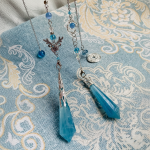Starrybead Aquamarine Crystal Pendulum – Healing Dowsing Tool | Aquamarine Energy Beads for Calm, Clarity & Inner Peace