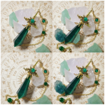 Starrybead Green Cat's Eye Pendulum – Gemstone Dowsing Tool for Confidence & Protection