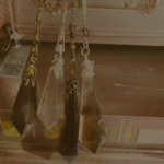 Starrybead Smoky Quartz Crystal Pendulum – Healing Jewelry with Antique Brass, Energy Balancing & Grounding Bead