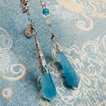 Starrybead Aquamarine Crystal Pendulum – Healing Dowsing Tool | Aquamarine Energy Beads for Calm, Clarity & Inner Peace