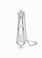 Starrybead White Crystal Pendulum – Healing Energy Dowsing Tool for Clarity & Balance