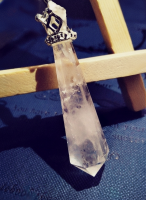 Starrybead White Crystal Pendulum – Healing Energy Dowsing Tool for Clarity & Balance