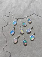 Starrybead Opal Healing Necklace 925 Sterling Silver Wire‑Wrapped| Intuition • Creativity • Emotional Flow