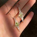 Starrybead Prehnite Healing Necklace, 925 Sterling Silver Wire‑Wrapped Star Pendant | Heart Calm, Intuition & Emotional Clarity