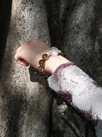 Starrybead Smoky Quartz & Clear Quartz Healing Bracelet | Energy Healing Jewelry for Grounding & Clarity